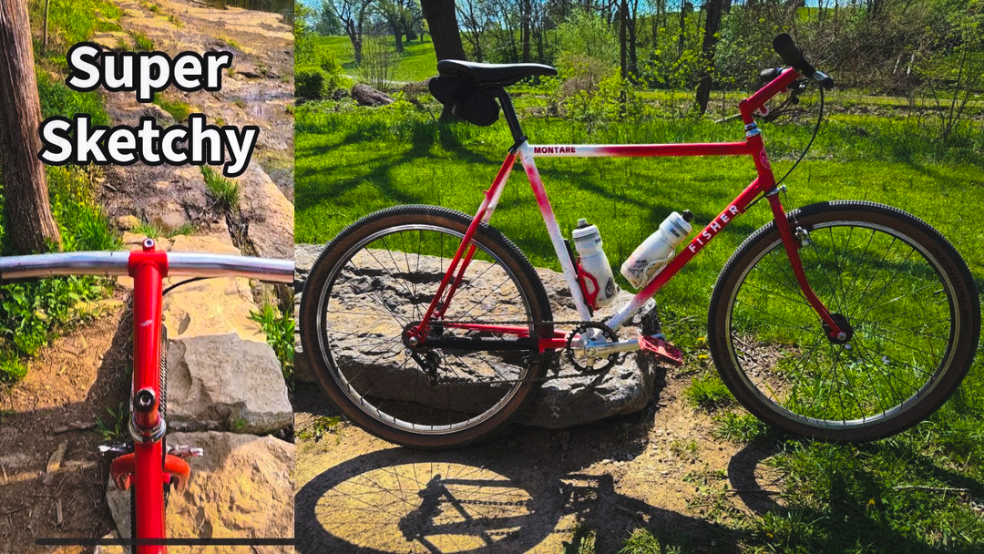 Riding a 1987 Fisher Montare Retro Mountain Bike on Louisville, KY Trails